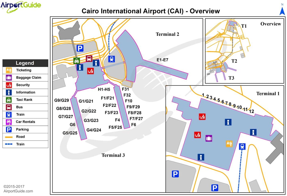 cairo ayewopò entènasyonal la kat jeyografik